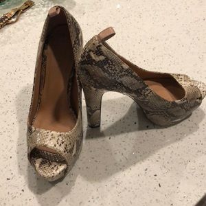 Charlotte Russe Snake Skin heels